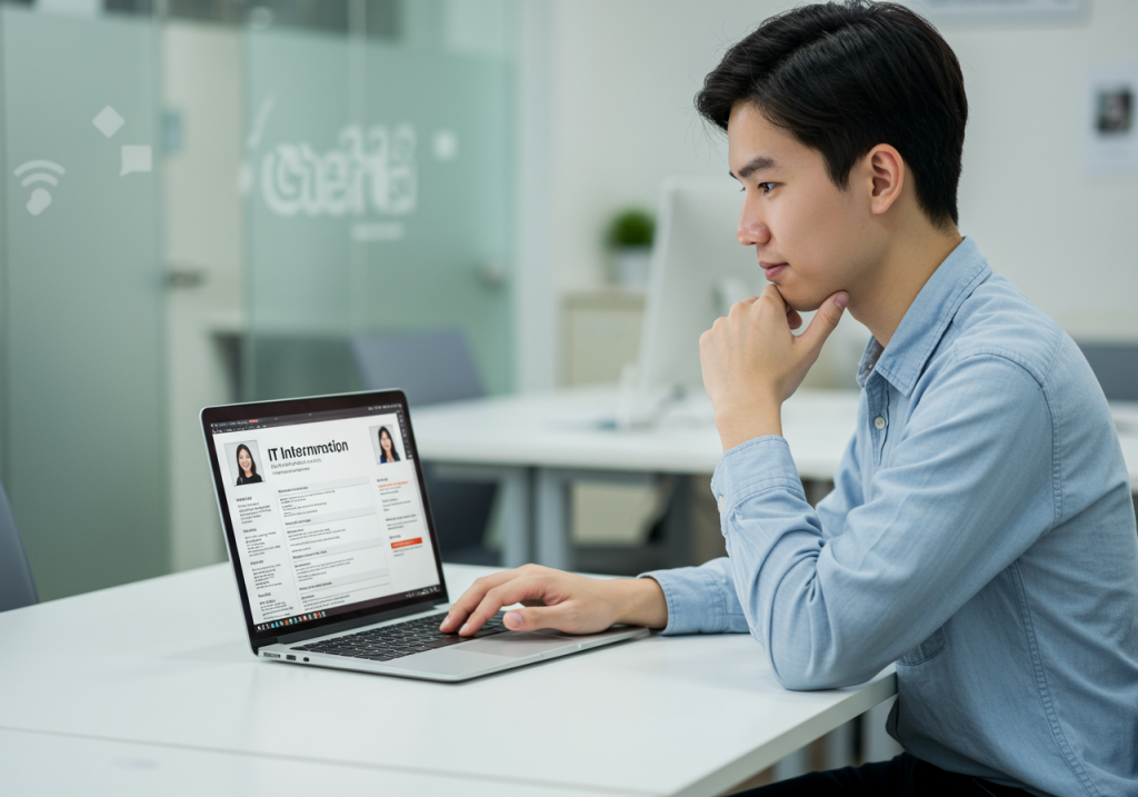 Bí Quyết Viết CV Thực Tập Công Nghệ Thông Tin Chuẩn 2025