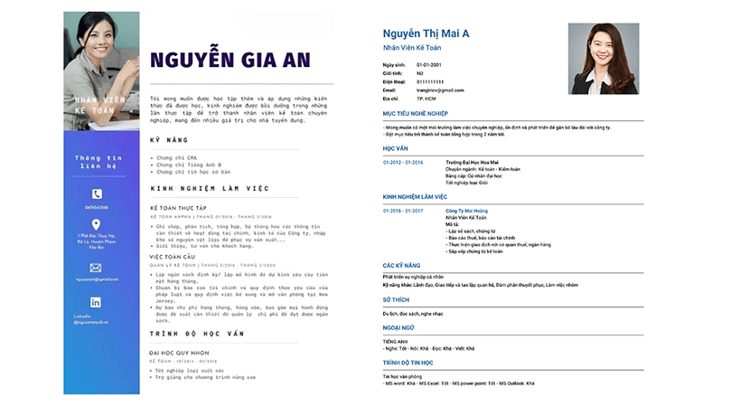 cách viết cv cho sinh viên