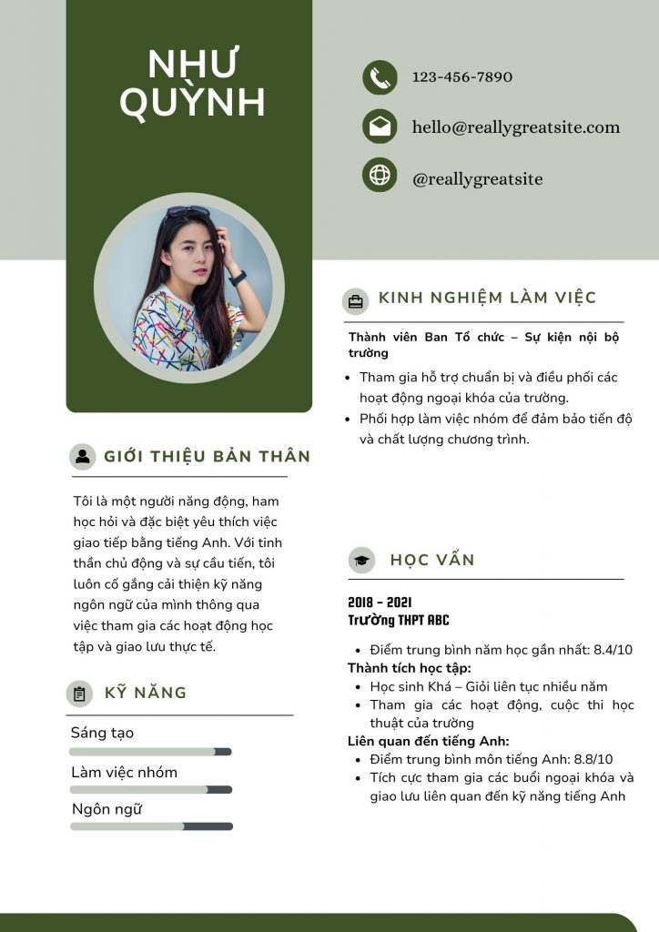 mẫu cv xin vào câu lạc bộ