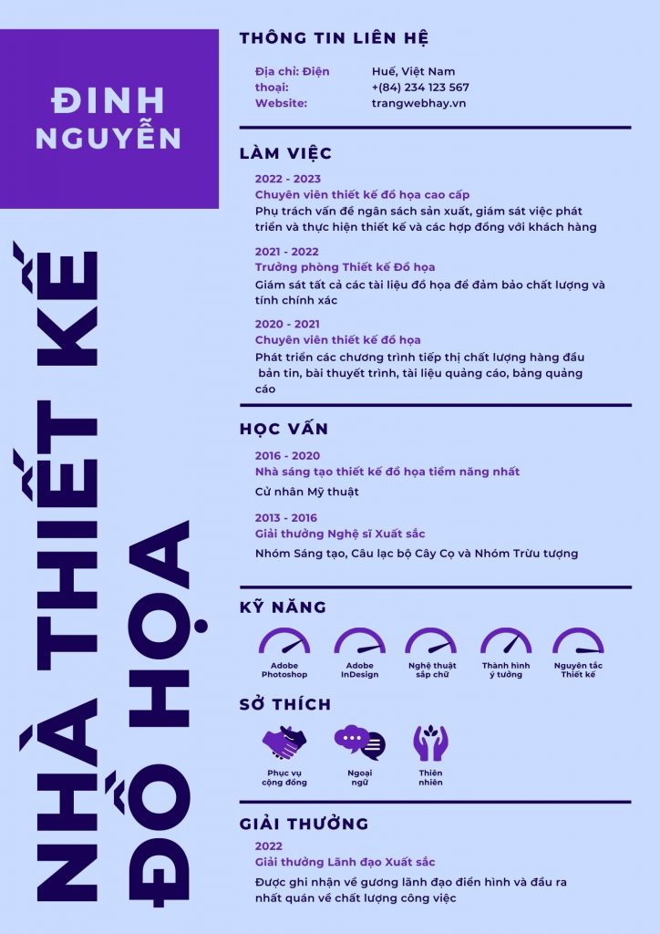 cv thiết kế đồ họa