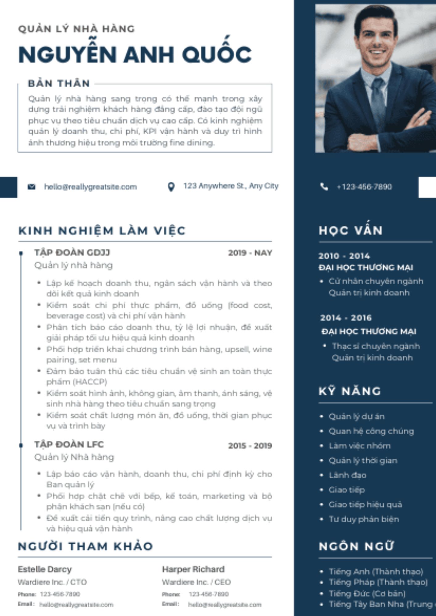 Bí quyết xây dựng CV quản lý nhà hàng thu hút và phù hợp với yêu cầu tuyển dụng hiện nay