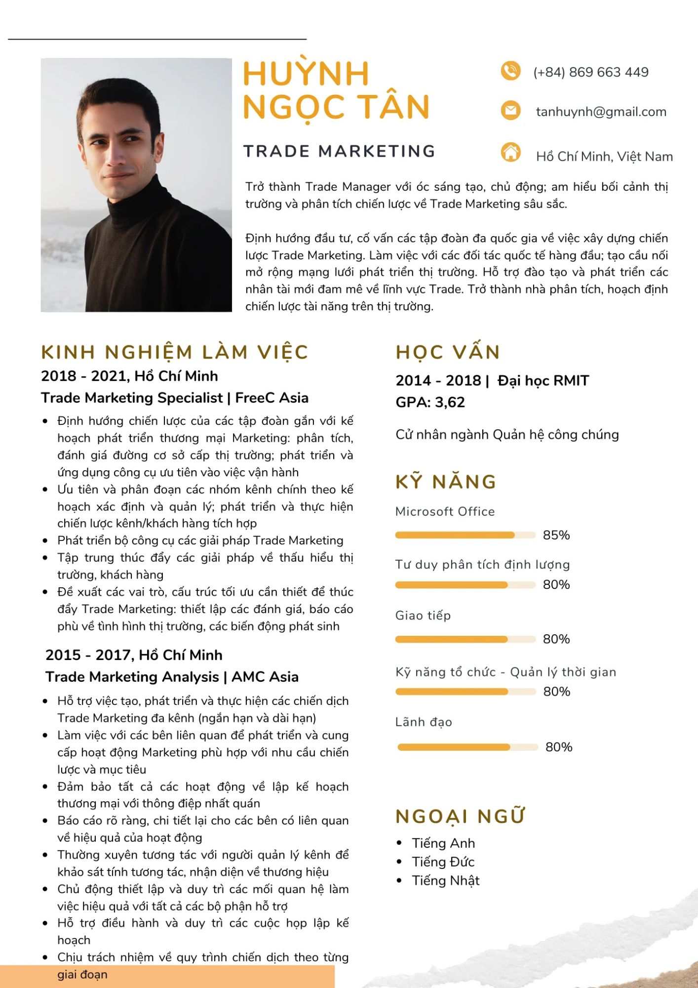 CV Trade Marketing chuyên nghiệp là chìa khóa giúp nhà tuyển dụng đánh giá đúng năng lực thực chiến của ứng viên