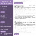 CV thực tập sinh Logistics chuyên nghiệp dành cho sinh viên mới ra trường